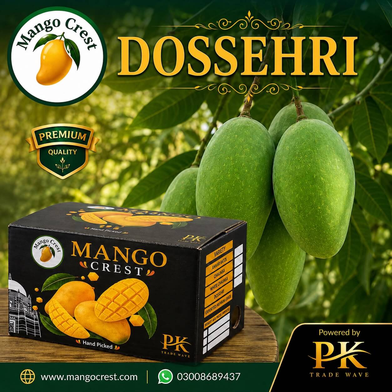 Mango Crest Premium Dussehri Mangoes